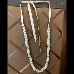 Chloe Isabel Pearl Ribbon Necklace